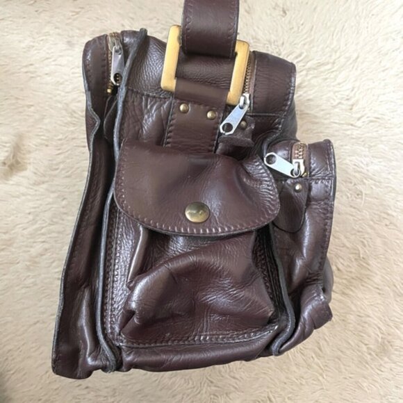 Vintage Bally Chocolate Brown Leather Work Bag - made in Italy! 🇮🇹 - Picture 8 of 16